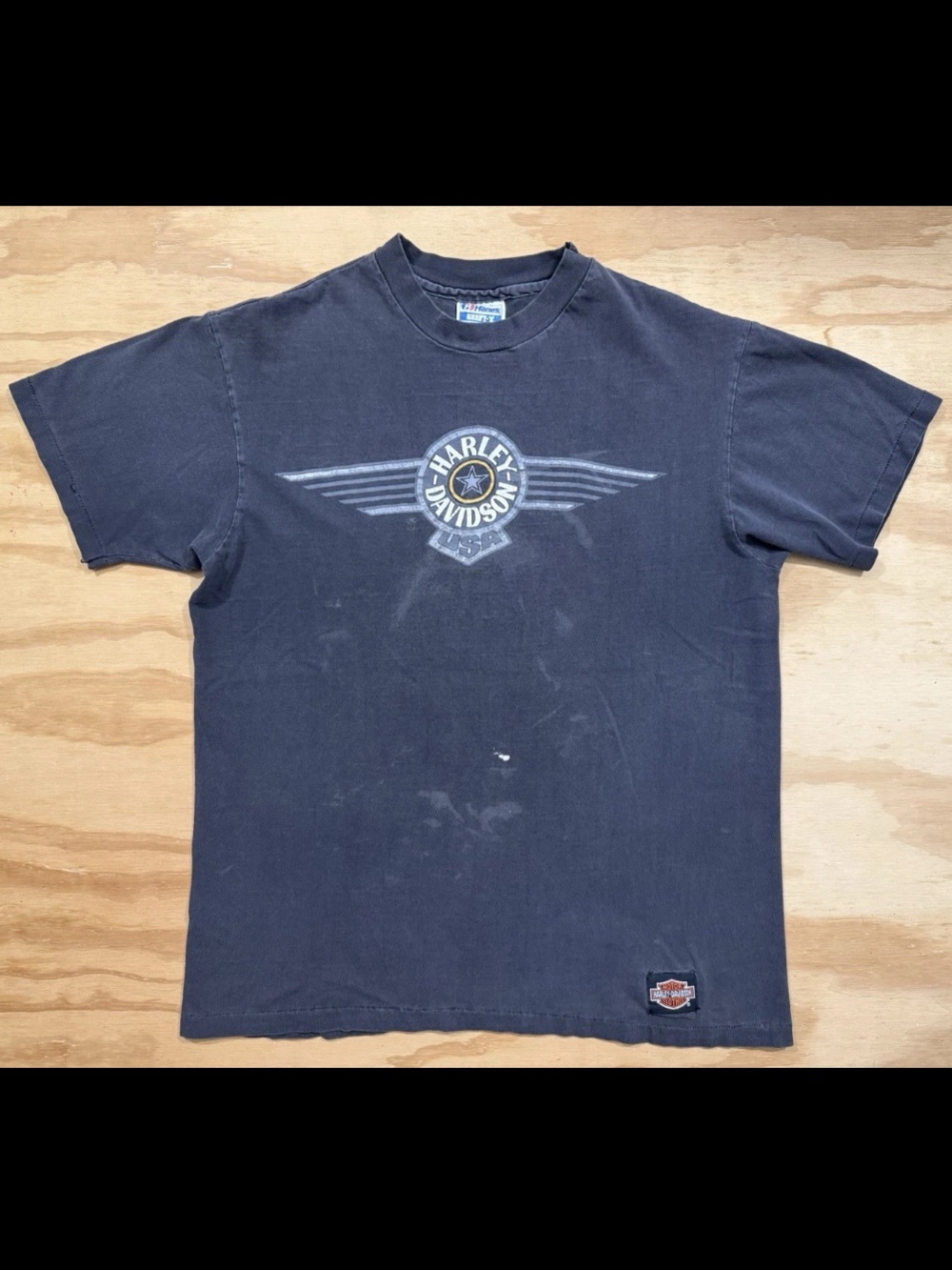 Vintage 80s Harley-Davidson T-Shirt Faded Single-Stitch Fullerton California L